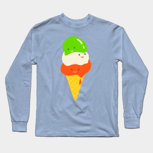 Italian Ice Cream Long Sleeve T-Shirt by katelein